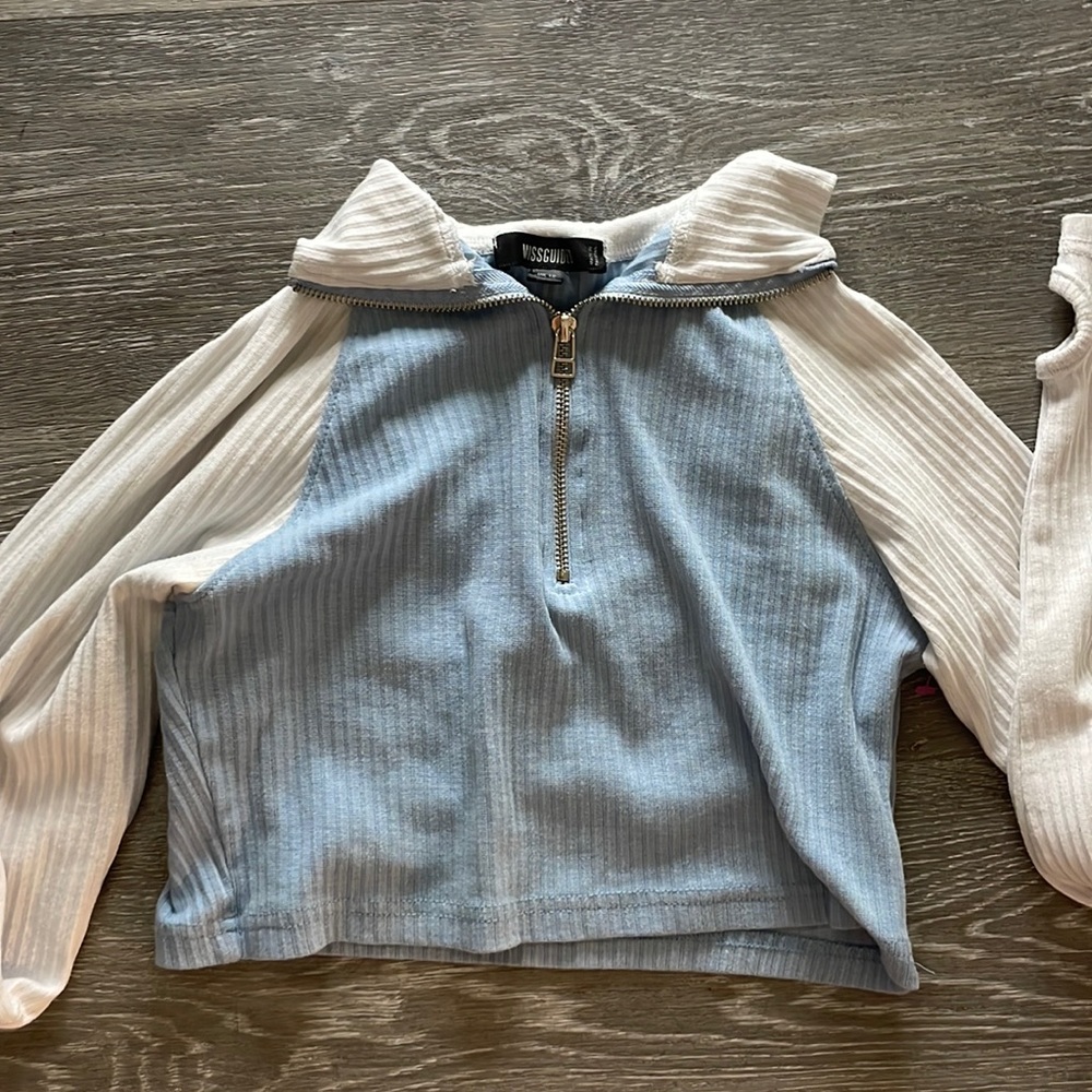 misguided long sleeve crop top turtleneck